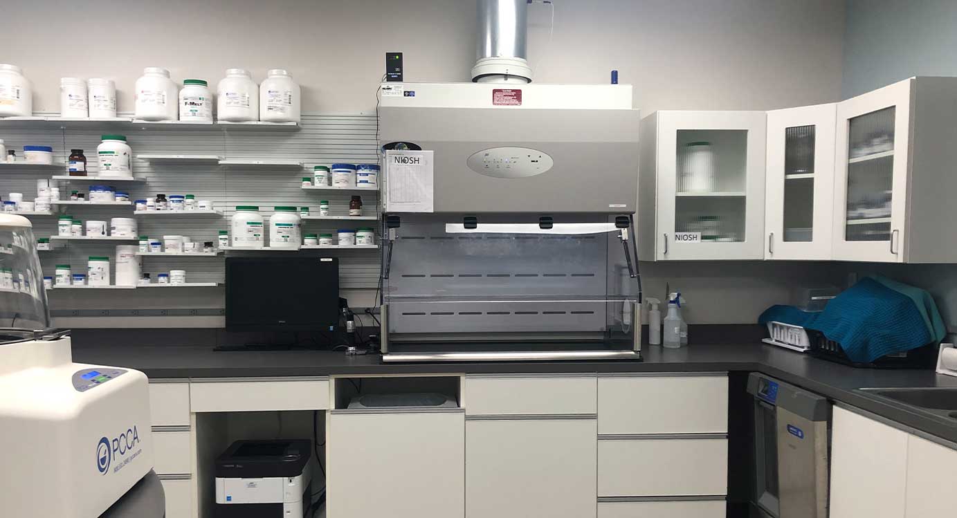 Prescription Refill area at Preckshot Compounding Pharmacy
